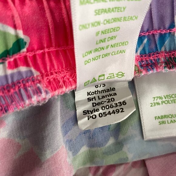 Lilly Pulitzer Katia Shorts Raise The Bar Small Viscose Polyester SS-1489 - Picture 9 of 10